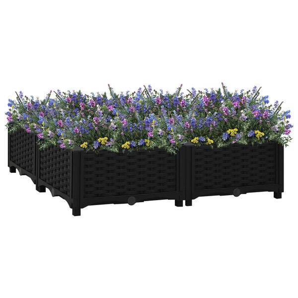 vidaXL Raised Bed 80x80x23 cm Polypropylene
