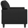 vidaXL 2-Seater Sofa Black 120 cm Faux Leather