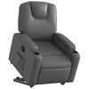 vidaXL Stand up Recliner Chair Grey Faux Leather