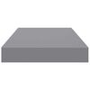 vidaXL Floating Wall Shelf Grey 40x23x3.8 cm MDF