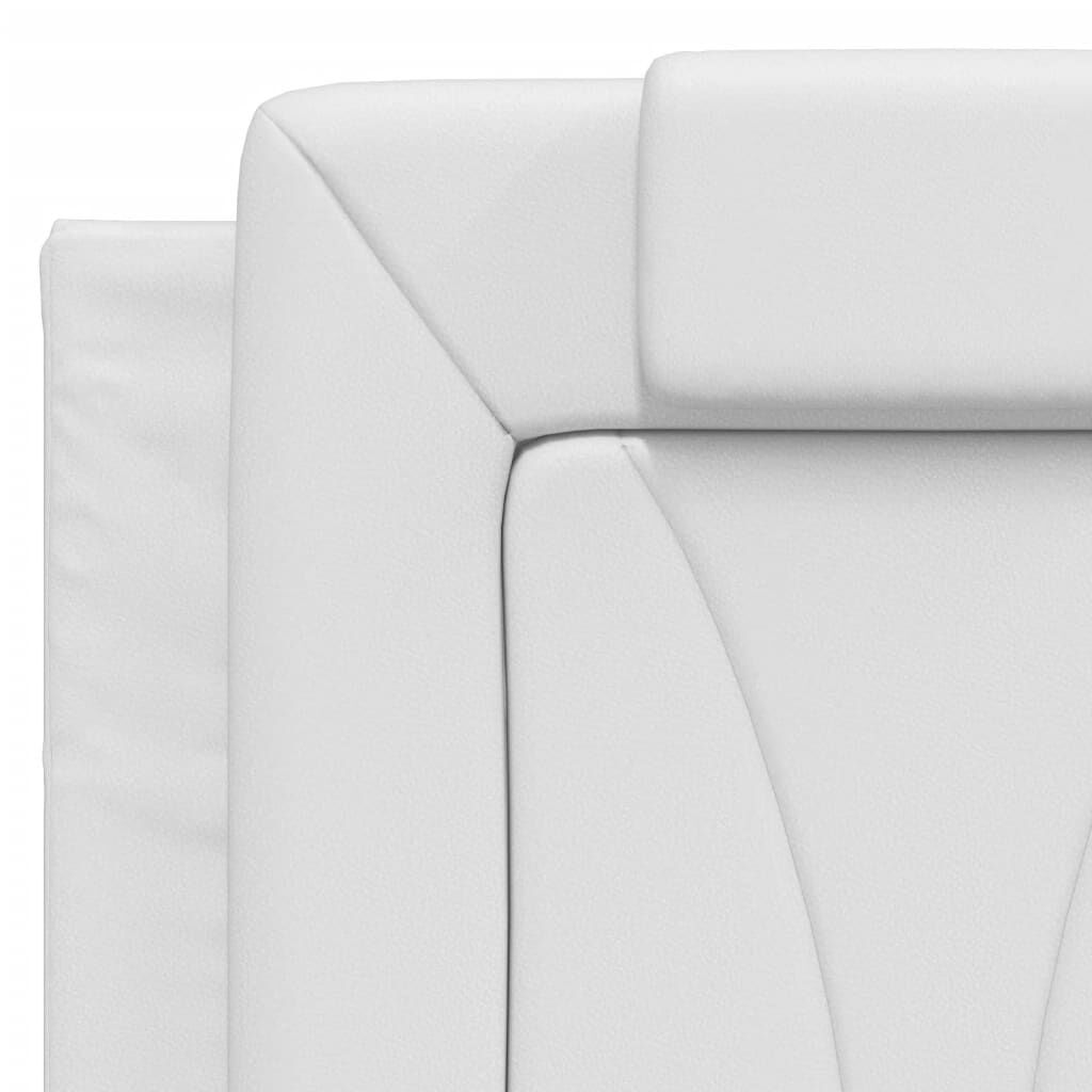vidaXL Bed Frame without Mattress White 137x190 cm Faux Leather