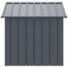 vidaXL Dog House with Roof Black 117x103x102 cm Galvanised Steel