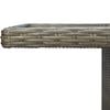 vidaXL 7 Piece Outdoor Dining Set with Cushions Poly Rattan Brown