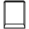 vidaXL Console Table Black 60x35x75 cm Tempered Glass