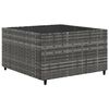 vidaXL 8 Piece Garden Lounge Set with Cushions Grey Poly Rattan