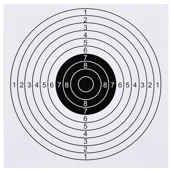 vidaXL 100 pcs Shooting Paper Targets 15x15 cm