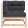 vidaXL Garden Sofas Corner with Cushions 2 pcs Solid Wood Pine