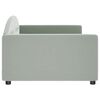 vidaXL Day Bed without Mattress Light Grey 100x190 cm Velvet
