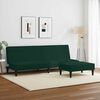 vidaXL 2-Seater Sofa Bed with Footstool Dark Green Velvet