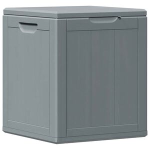 vidaXL Garden Storage Box 90L Grey PP Wood Look