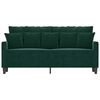 vidaXL 2-Seater Sofa Dark Green 140 cm Velvet