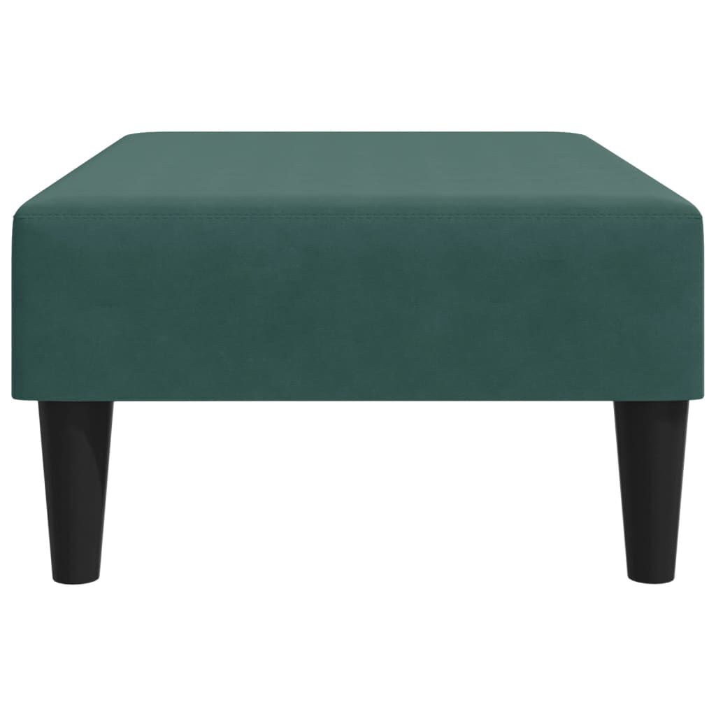 vidaXL Footstool Dark Green 77x55x31 cm Velvet