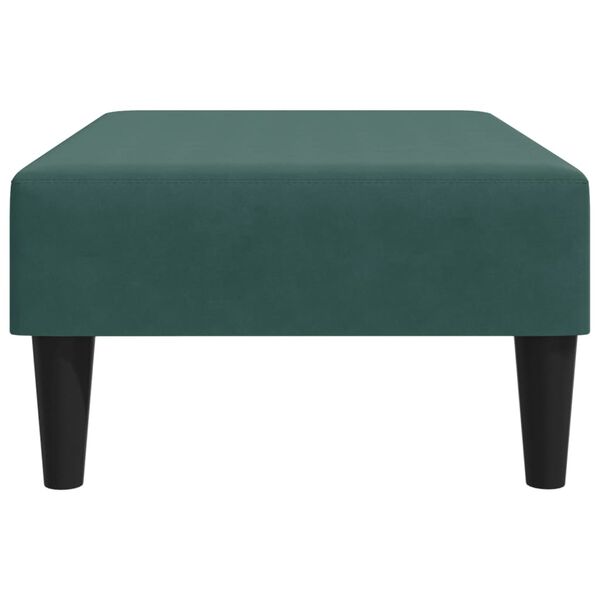 vidaXL Footstool Dark Green 77x55x31 cm Velvet