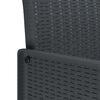vidaXL Garden Chair 2 pcs Anthracite 53 x 49 x 85 cm PP