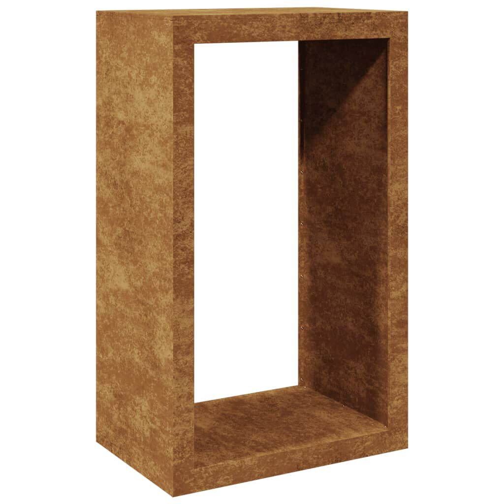 vidaXL Firewood Rack 60x40x100 cm Weathering Steel