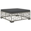 vidaXL 5 Piece Garden Lounge Set with Cushions Poly Rattan Grey