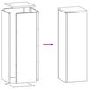 vidaXL Plant Stands 2 pcs White 24 x 24 x 75 cm Steel