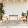 vidaXL 3 Piece Garden Dining Set Solid Wood Teak