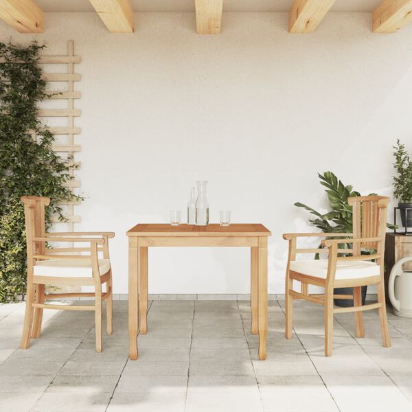 vidaXL 3 Piece Garden Dining Set Solid Wood Teak