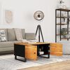 vidaXL Coffee Table 80x50x40 cm Solid Wood Acacia&Engineered Wood