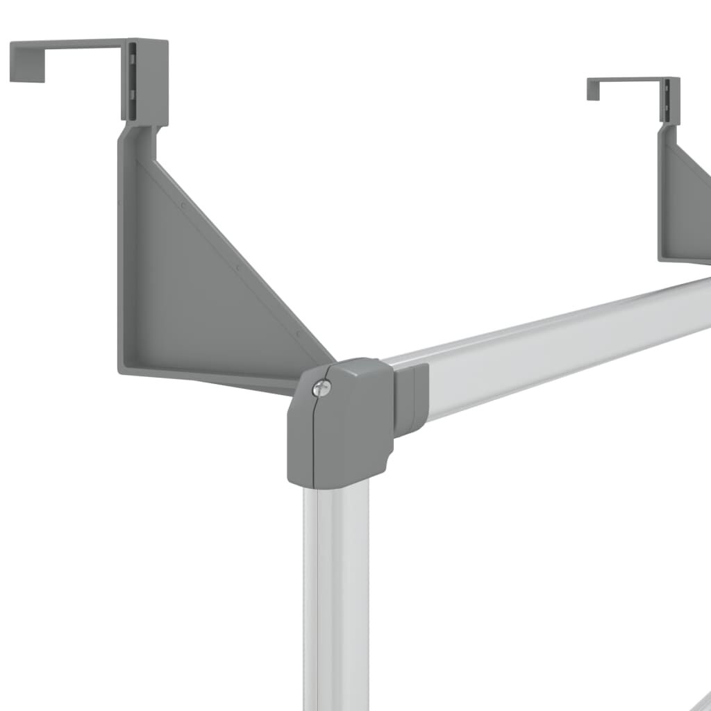 vidaXL Towel Hanger 67x15x66 cm Aluminium