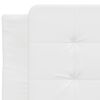 vidaXL Bed Frame with LED without Mattress "Zadar" White 100x190 cm
