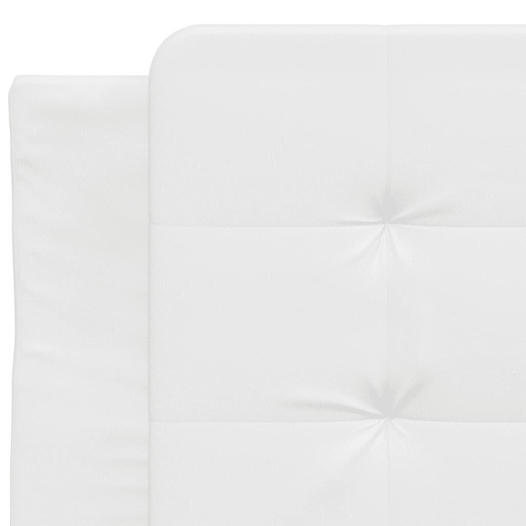 vidaXL Bed Frame with LED without Mattress White 100x190 cm