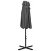 vidaXL Garden Parasol with Aluminium Pole 460x270 cm Anthracite