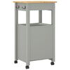 vidaXL Kitchen Trolley MONZA 48x40x90 cm Solid Wood Pine