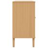 vidaXL Sideboard SENJA Rattan Look Brown 112x40x80cm Solid Wood Pine