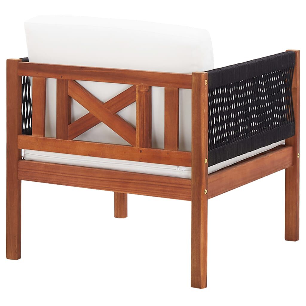 vidaXL Garden Chairs 2 pcs Solid Acacia Wood
