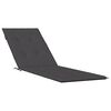 vidaXL Deck Chair Cushion Melange Anthracite (75+105)x50x4 cm Fabric