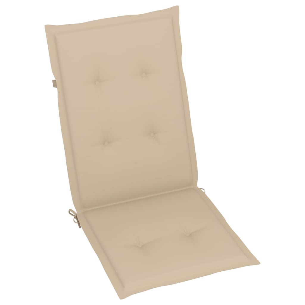vidaXL Folding Garden Chairs 6 pcs with Cushions Solid Acacia Wood