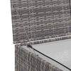 vidaXL Garden Storage Box Grey 150x100x100 cm Poly Rattan