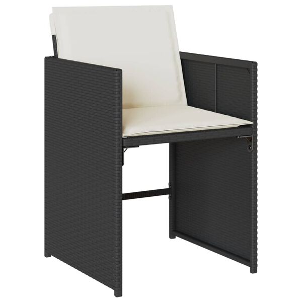 vidaXL 15 Piece Garden Dining Set with Cushions Brown Poly Rattan