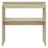vidaXL Console Table Sonoma Oak 80x30x80 cm Engineered Wood