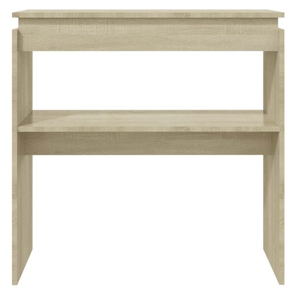 vidaXL Console Table Sonoma Oak 80x30x80 cm Engineered Wood