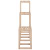 vidaXL 3 Piece Plant Stand Set Solid Wood Pine