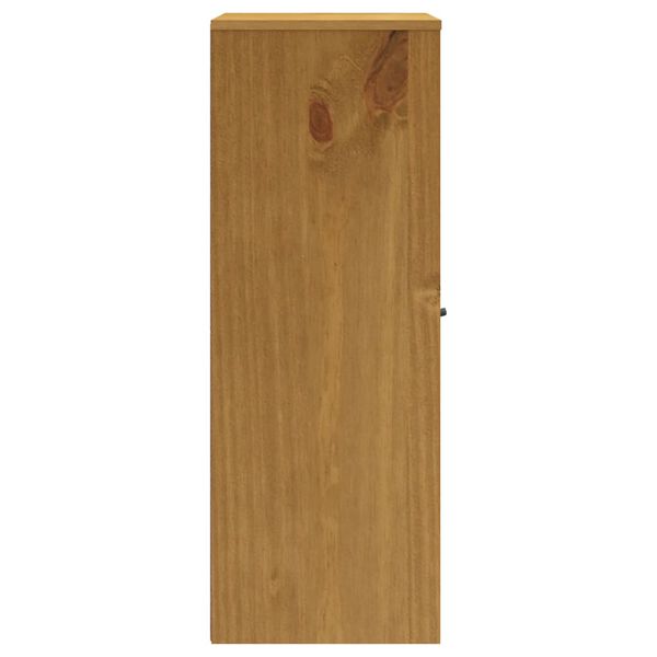 vidaXL Top for Highboard with Glass Doors FLAM Solid Wood Pine