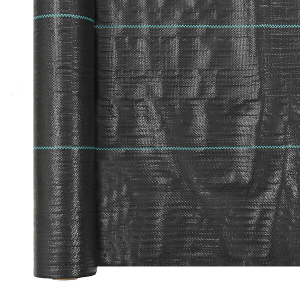 vidaXL Weed & Root Control Mat PP 2x5 m Black