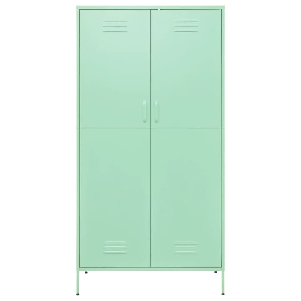 vidaXL Wardrobe Mint 90x50x180 cm Steel