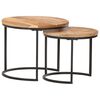 vidaXL Nesting Tables 2 pcs Solid Acacia Wood