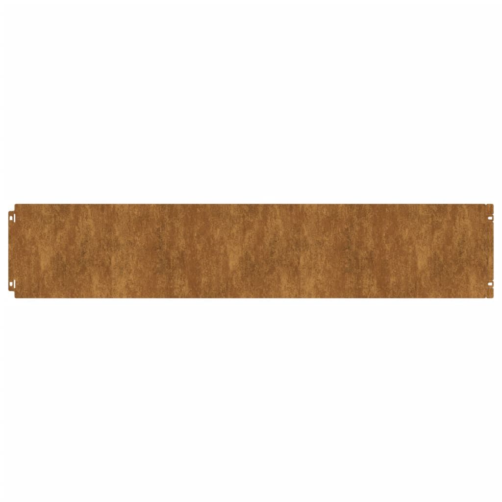 vidaXL Lawn Edgings 10 pcs 20x103 cm Flexible Corten steel