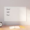 vidaXL Wall-mounted Magnetic Board White 60x40 cm Tempered Glass