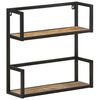 vidaXL Wall Shelf 60x20x60 cm Rough Mango Wood