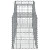 vidaXL Arched Gabion Baskets 6 pcs 300x50x60/80 cm Galvanised Iron