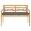 vidaXL 4 Piece Garden Lounge Set with Cushions Solid Teak Wood