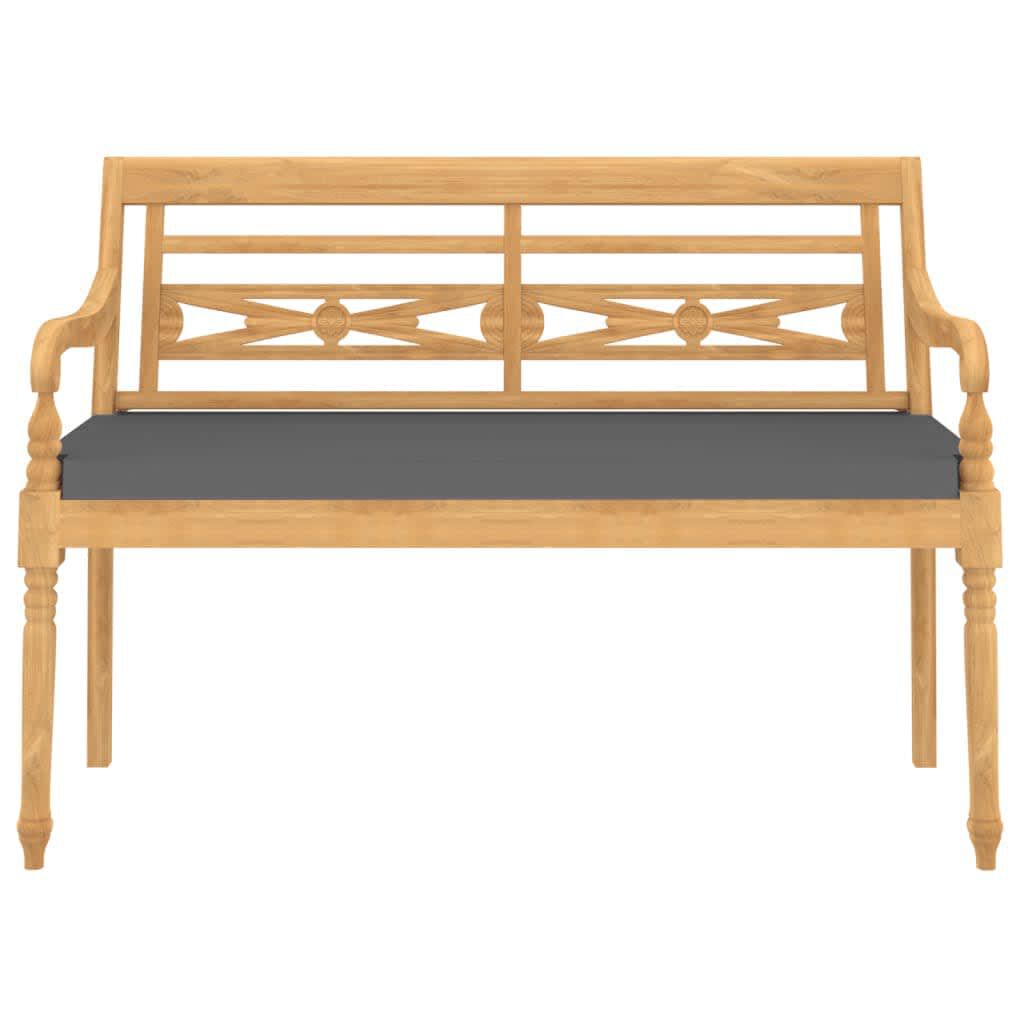 vidaXL 4 Piece Garden Lounge Set with Cushions Solid Teak Wood