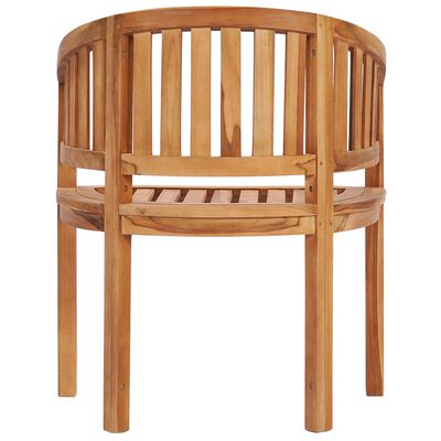 vidaXL Banana Chair Solid Teak Wood