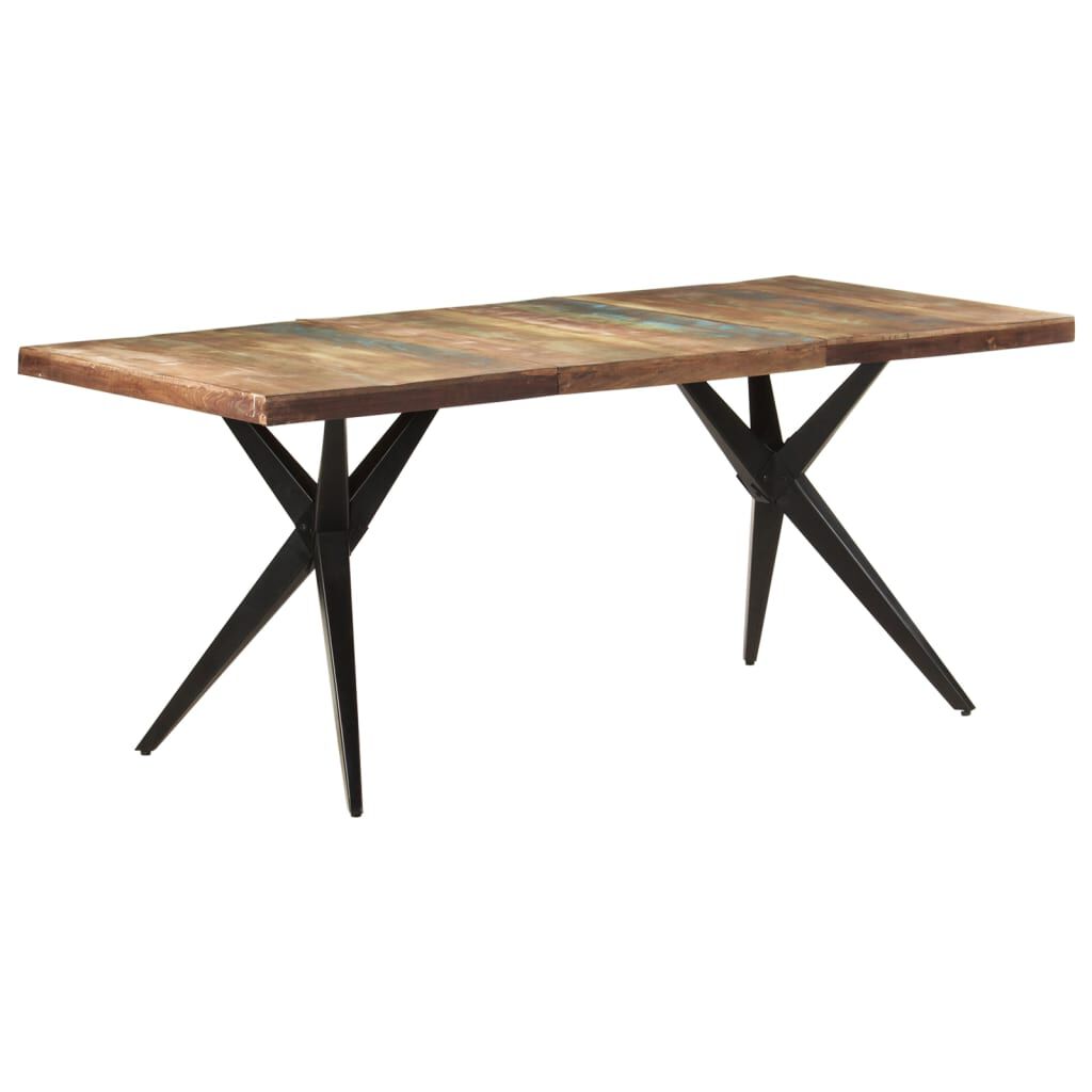 vidaXL Dining Table 180x90x76 cm Solid Reclaimed Wood